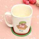 Silicone Fruit Shade Round Coasters Skidproof Cup Mat Table Decoration