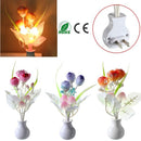 Mini Tulip Mushroom Soft Romantic Sensor Home Decor Night Light Bed Room Lamp
