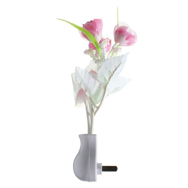 Mini Tulip Mushroom Soft Romantic Sensor Home Decor Night Light Bed Room Lamp