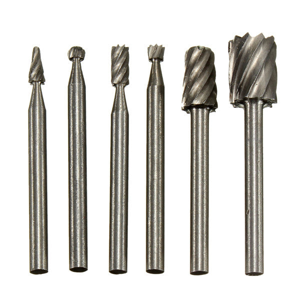 12pcs 1/8 Inch Shank HSS Router Bit Rotary Burr File Set Milling Drill Cutter