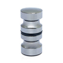 Aluminum Metal Dia. 30mm Single Groove Glass Door Knob Shower Room Cabinet Handle