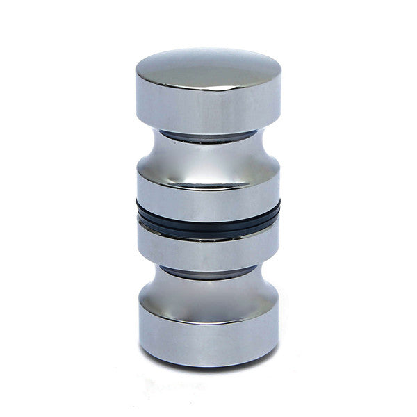 Aluminum Metal Dia. 30mm Single Groove Glass Door Knob Shower Room Cabinet Handle