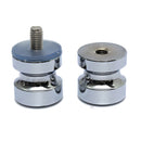 Aluminum Metal Dia. 30mm Single Groove Glass Door Knob Shower Room Cabinet Handle