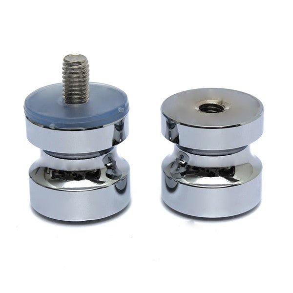 Aluminum Metal Dia. 30mm Single Groove Glass Door Knob Shower Room Cabinet Handle