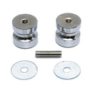 Aluminum Metal Dia. 30mm Single Groove Glass Door Knob Shower Room Cabinet Handle