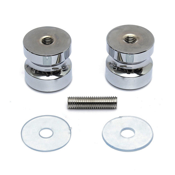 Aluminum Metal Dia. 30mm Single Groove Glass Door Knob Shower Room Cabinet Handle