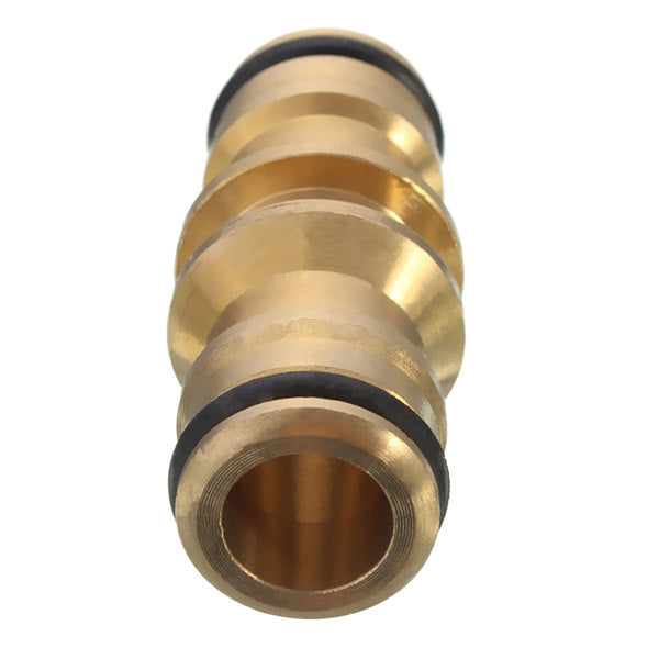 Brass Two-way Quick Joint  Hose Connector Fitting For Wash Car Pipe Garden Water Hose