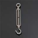 6mm Stainless Steel Hook Eye Turn Buckle Rigging Screws Silver