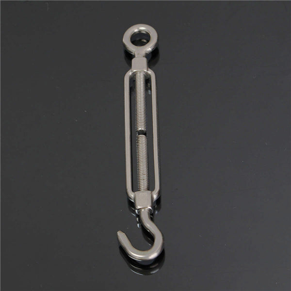 6mm Stainless Steel Hook Eye Turn Buckle Rigging Screws Silver