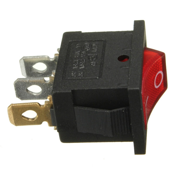 3 Pins On/Off Rocker Switch 10A 125V 6A 250V AC For Motor Car Boat Dashboard
