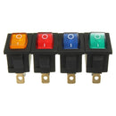 3 Pins On/Off Rocker Switch 10A 125V 6A 250V AC For Motor Car Boat Dashboard