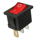3 Pins On/Off Rocker Switch 10A 125V 6A 250V AC For Motor Car Boat Dashboard