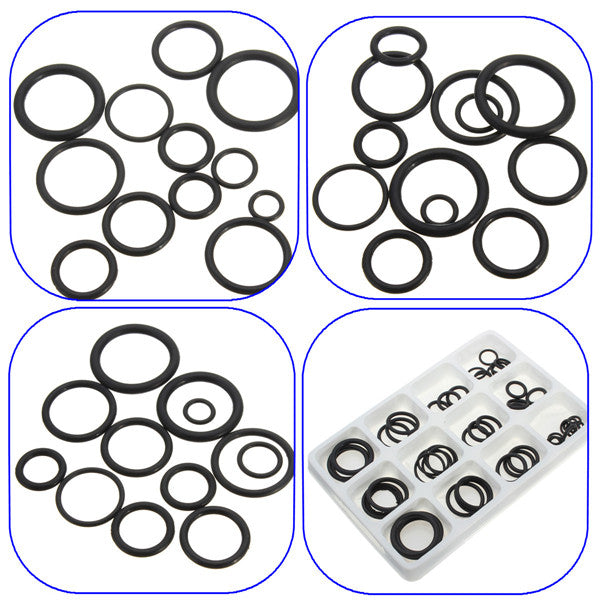 50pcs Rubber O Ring Seal Plumbing Garage Assorted Set Hydraulic Plumbing Gasket Seals