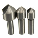 3pcs 10/12/16mm HSS Countersink Drill Bit Set Chamfering Cutter