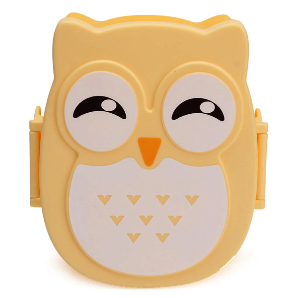 900ml Plastic Bento Lunch Box Square Cartoon Owl Microwave Oven Food Container