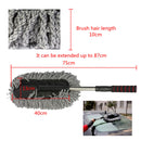Car Wash Cleaning Brush Duster Dust Wax Mop Microfiber Telescoping Dusting Tool