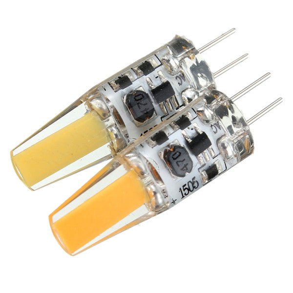 G4 2W COB Filament LED Spotlight Bulb Lamp Warm/Pure White AC/DC 10-20V