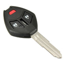 3 Button Car Remote Key Case Shell Housing w Blade Fob For Mitsubishi Outlander
