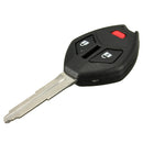 3 Button Car Remote Key Case Shell Housing w Blade Fob For Mitsubishi Outlander