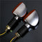Emark 12V Universal Motorcycle 14LED Turn Signal Indicator Light Amber Long Handle