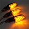 Emark 12V Universal Motorcycle 14LED Turn Signal Indicator Light Amber Long Handle