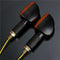 Emark 12V Universal Motorcycle 14LED Turn Signal Indicator Light Amber Long Handle
