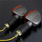 Emark 12V Universal Motorcycle 14LED Turn Signal Indicator Light Amber Long Handle