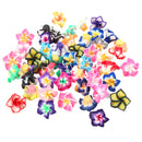 50pcs Multicolor Polymer Fimo Clay Flower DIY Craft Spacer Loose Beads