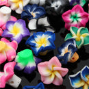 50pcs Multicolor Polymer Fimo Clay Flower DIY Craft Spacer Loose Beads