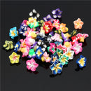 50pcs Multicolor Polymer Fimo Clay Flower DIY Craft Spacer Loose Beads
