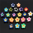 50pcs Multicolor Polymer Fimo Clay Flower DIY Craft Spacer Loose Beads