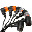 Emark Universal 12V Alloy Motorcycle Turn Signal Indicators Amber Light 3 Len Color