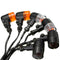 Emark Universal 12V Alloy Motorcycle Turn Signal Indicators Amber Light 3 Len Color