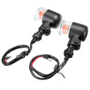 Emark Universal 12V Alloy Motorcycle Turn Signal Indicators Amber Light 3 Len Color