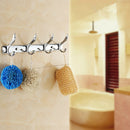 4 Hooks Stainless Steel Wall Mounted Towel Rack Clothes Hanger Coat Hat Holder