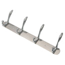 4 Hooks Stainless Steel Wall Mounted Towel Rack Clothes Hanger Coat Hat Holder