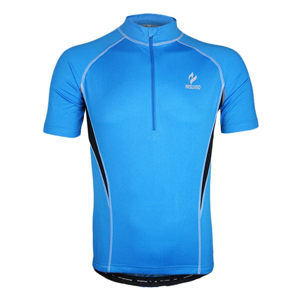 ARSUXEO Men's Short Sleeve Cycling Jersey Bike Bicycle Jersey Outdoor Sports Clothing