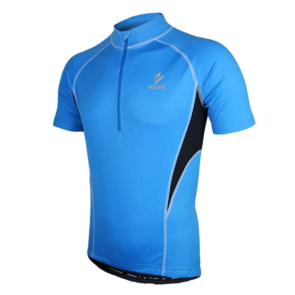 ARSUXEO Men's Short Sleeve Cycling Jersey Bike Bicycle Jersey Outdoor Sports Clothing