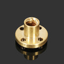 T8 300mm Stainless Steel Lead Screw Set with Shaft Coupling and Mounted Ball Bearing