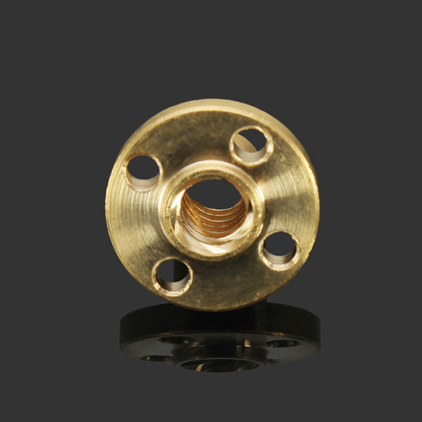 T8 300mm Stainless Steel Lead Screw Set with Shaft Coupling and Mounted Ball Bearing