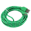 3M Micro USB Strong Round Braided Data Sync Charger Cable For Tablet Cell Phone