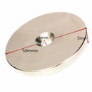 N52 50mmx5mm Countersunk Ring Magnet Disc Hole 6mm Rare Earth Neodymium Magnets