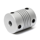 5mm x 5mm Aluminum Flexible Shaft Coupling OD19mm x L25mm CNC Stepper Motor Coupler Connector
