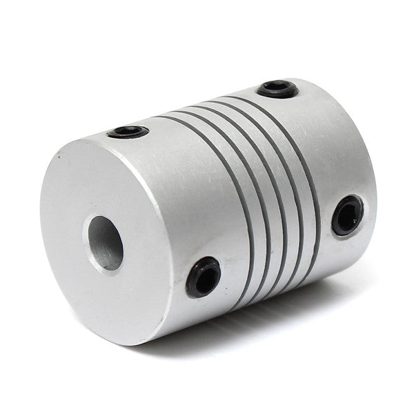 5mm x 5mm Aluminum Flexible Shaft Coupling OD19mm x L25mm CNC Stepper Motor Coupler Connector