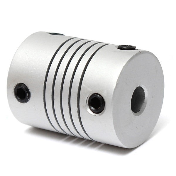 5mm x 5mm Aluminum Flexible Shaft Coupling OD19mm x L25mm CNC Stepper Motor Coupler Connector