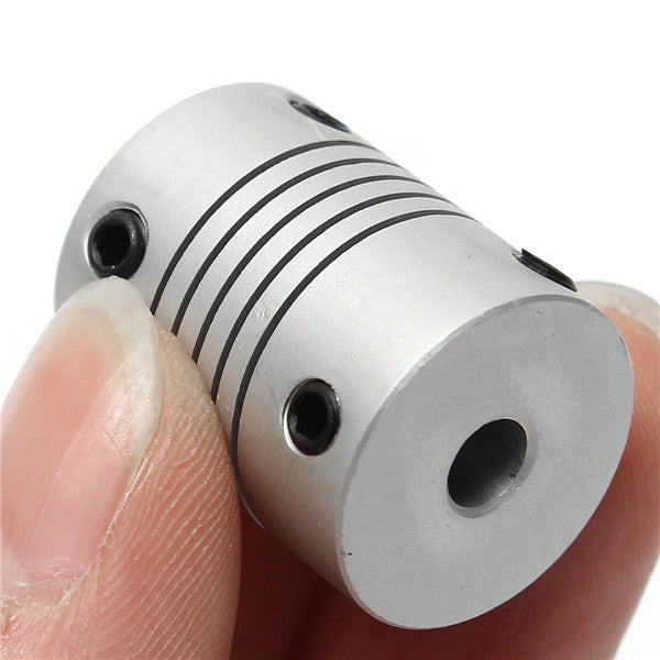 5mm x 5mm Aluminum Flexible Shaft Coupling OD19mm x L25mm CNC Stepper Motor Coupler Connector