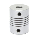 5mm x 6mm Aluminum Flexible Shaft Coupling OD19mm x L25mm CNC Stepper Motor Coupler Connector