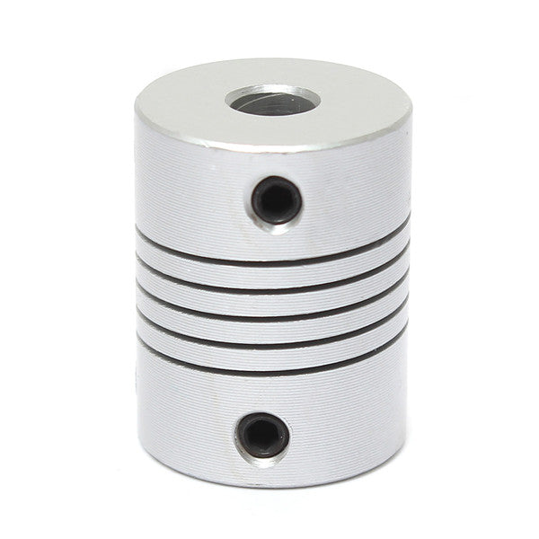 5mm x 6mm Aluminum Flexible Shaft Coupling OD19mm x L25mm CNC Stepper Motor Coupler Connector