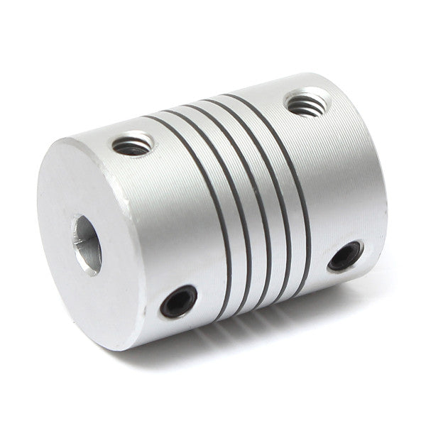 5mm x 6mm Aluminum Flexible Shaft Coupling OD19mm x L25mm CNC Stepper Motor Coupler Connector