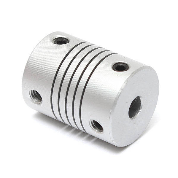 5mm x 6mm Aluminum Flexible Shaft Coupling OD19mm x L25mm CNC Stepper Motor Coupler Connector